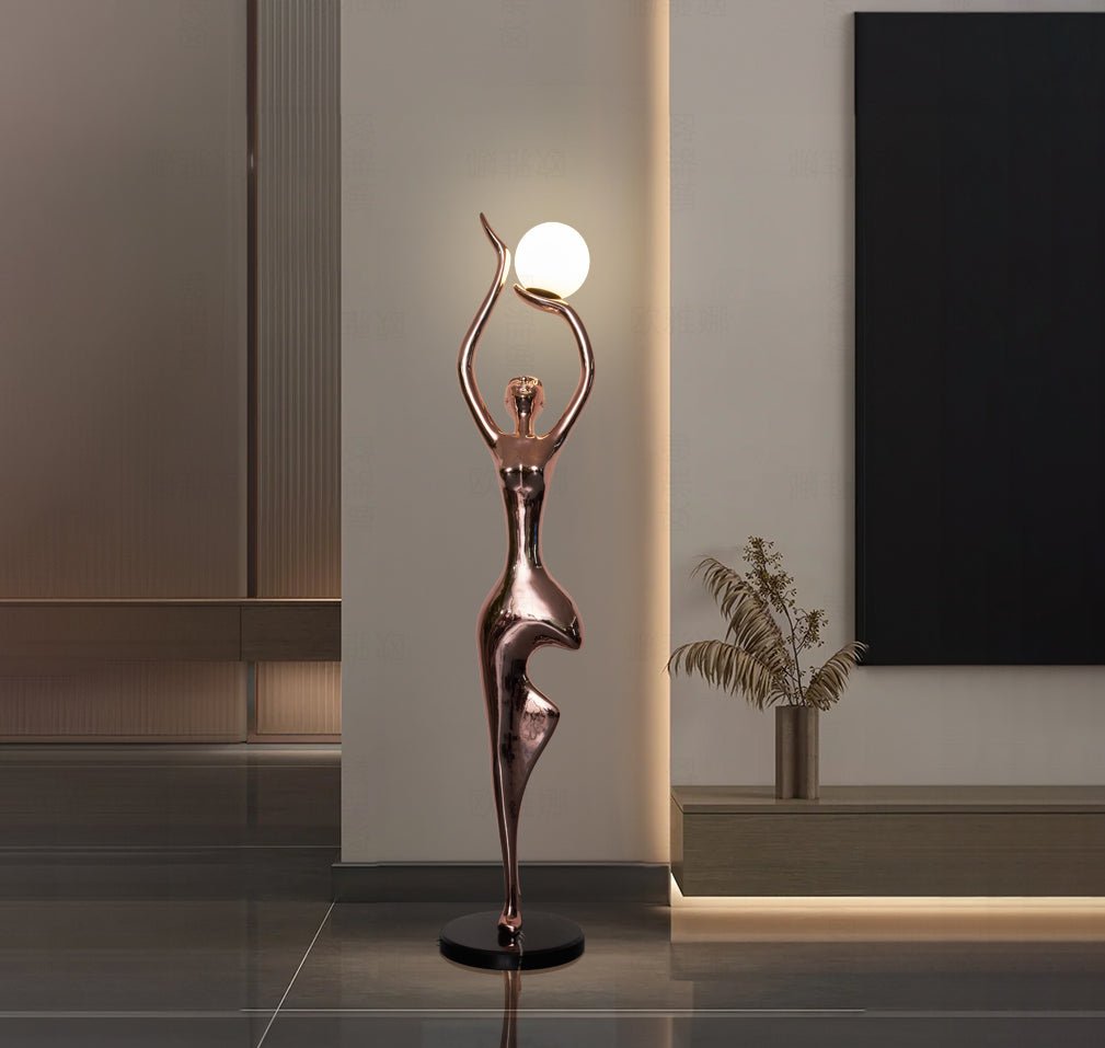 Pose Yoga Sculpture Floor Lamp detail view 8