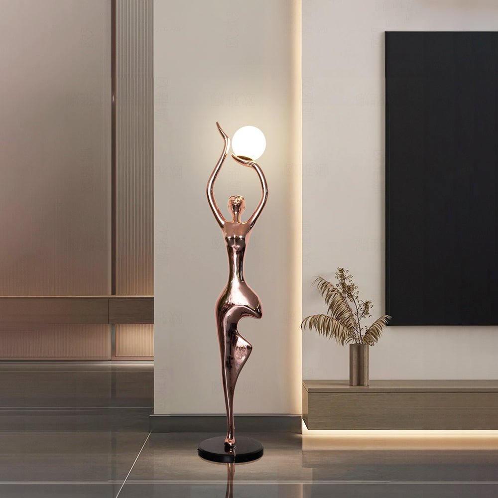Pose Yoga Sculpture Floor Lamp detail view 9