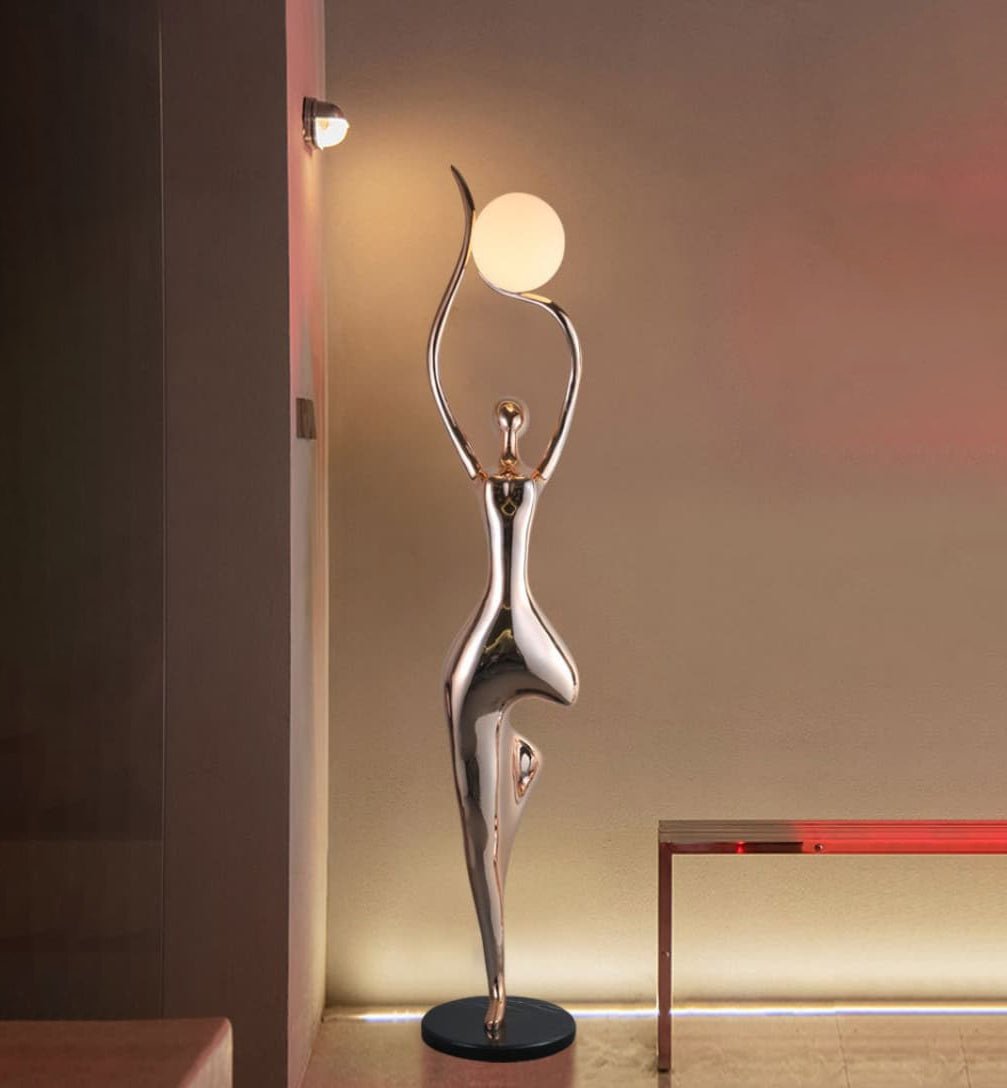 Pose Yoga Sculpture Floor Lamp detail view 4