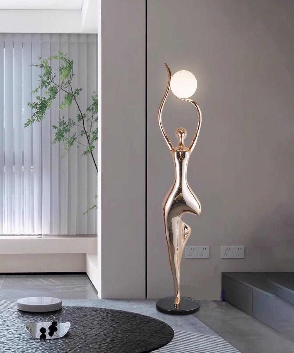 Pose Yoga Sculpture Floor Lamp detail view 5