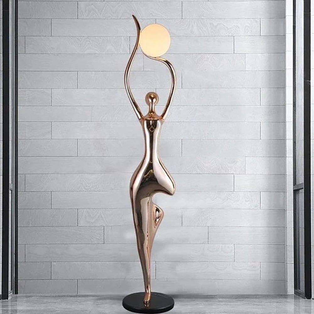 Pose Yoga Sculpture Floor Lamp detail view 2