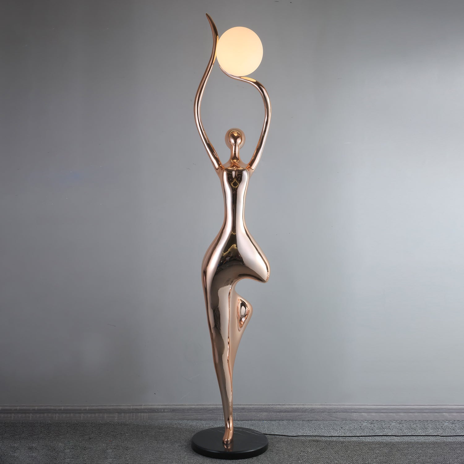 Pose Yoga Sculpture Floor Lamp detail view 12