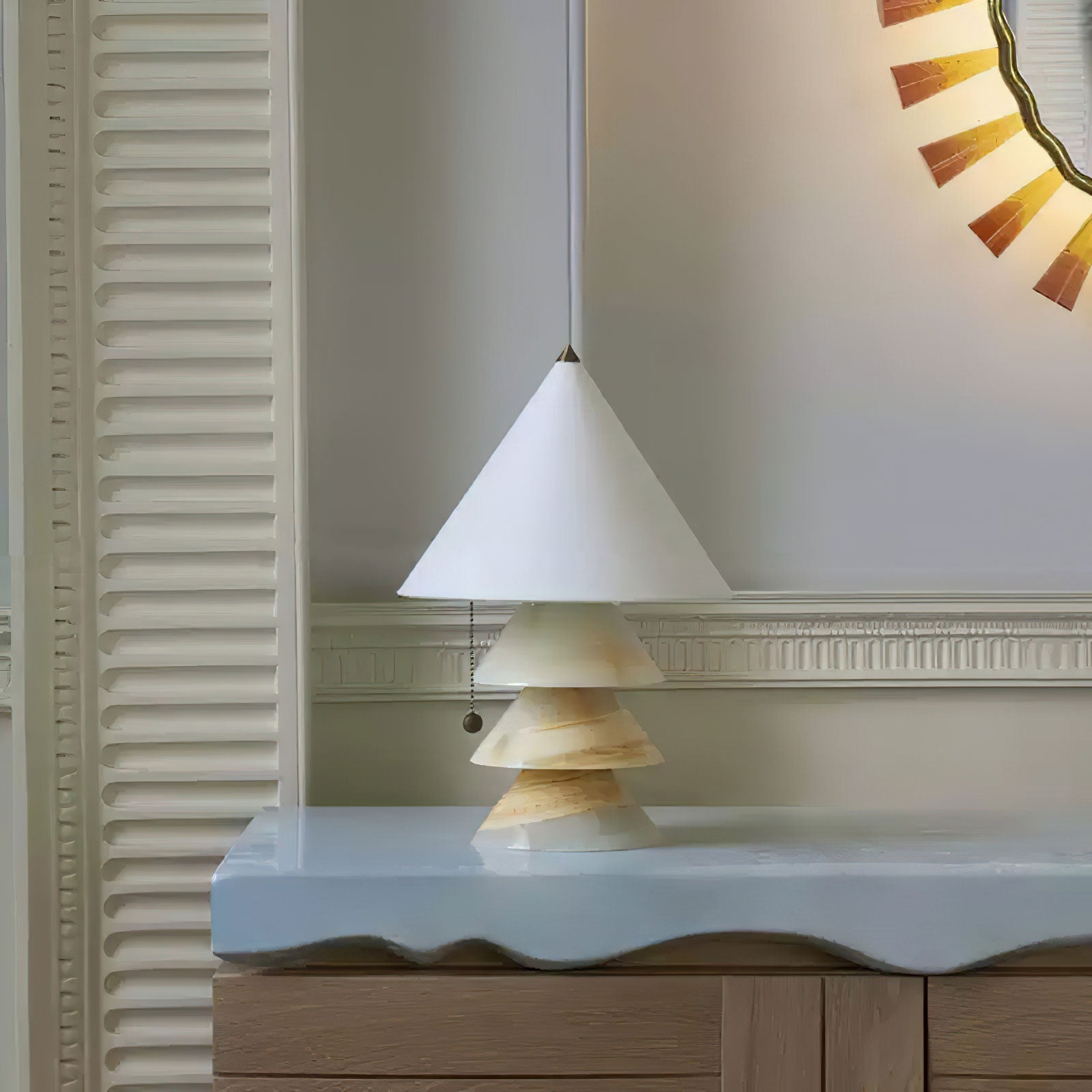 Pyramid Glow Table Lamp 11.4