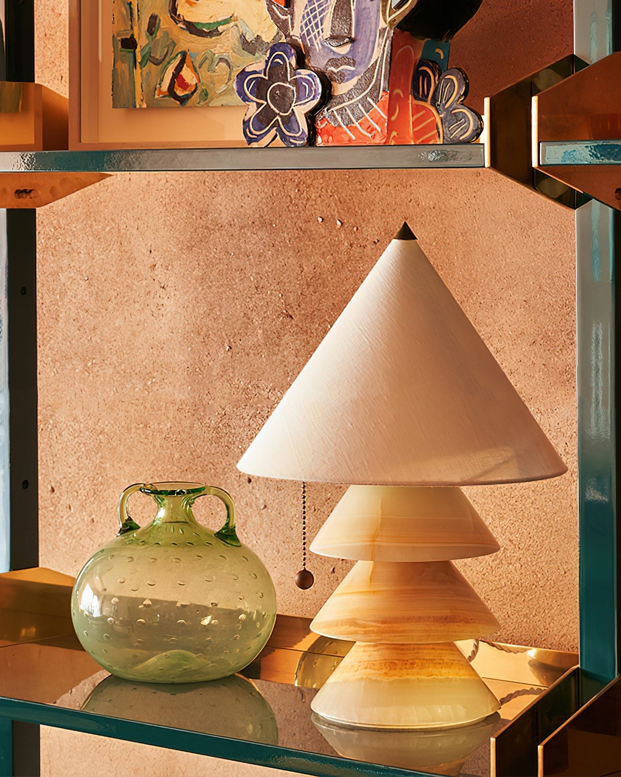 Pyramid Glow Table Lamp 11.4