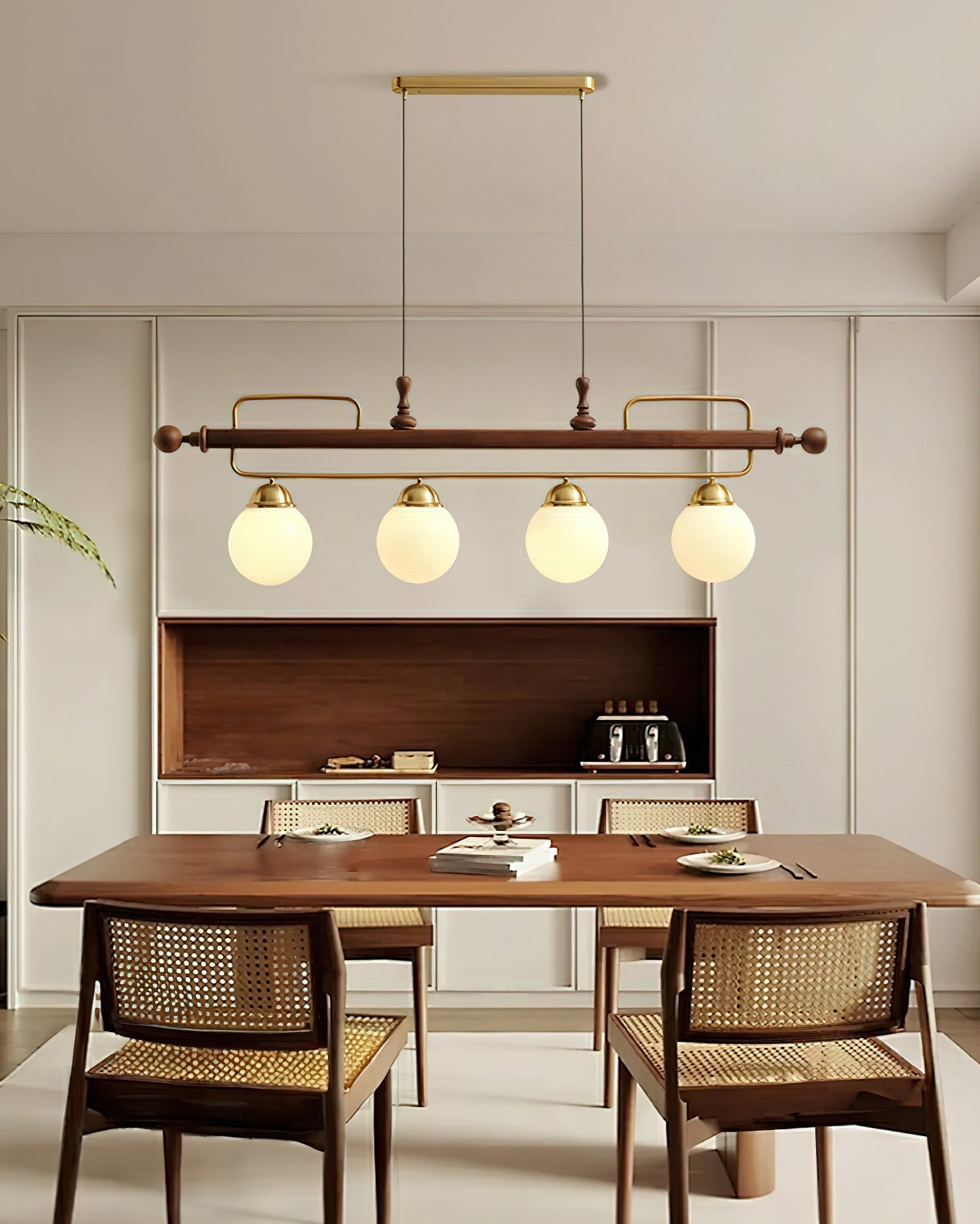 Quad Sphere Chandelier 47.2