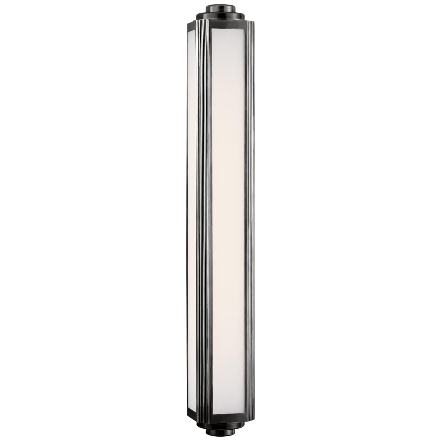 Keating 35 Inch 4 Light Bath Vanity Fixture vanity light in glass, metal, acrylic | Tianguang Select