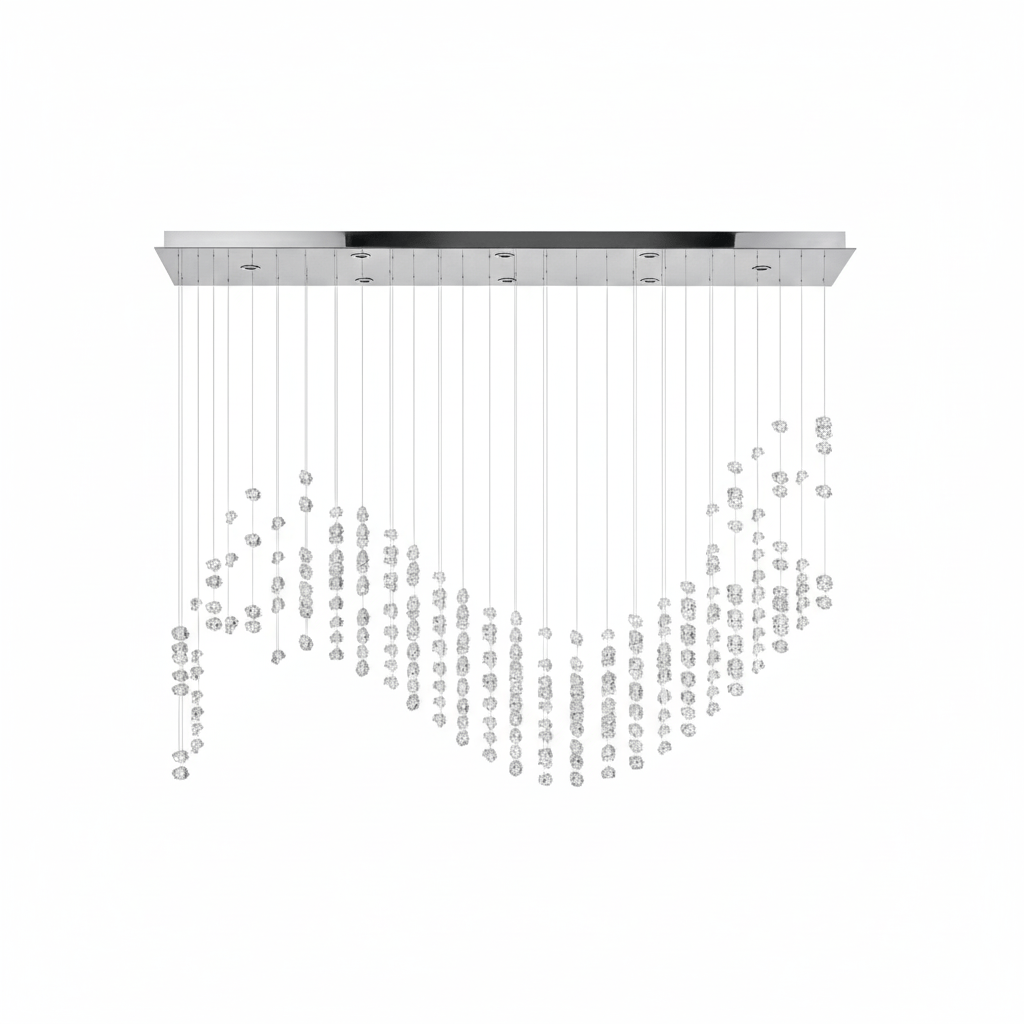 Raw Crystal Customizable Chandelier