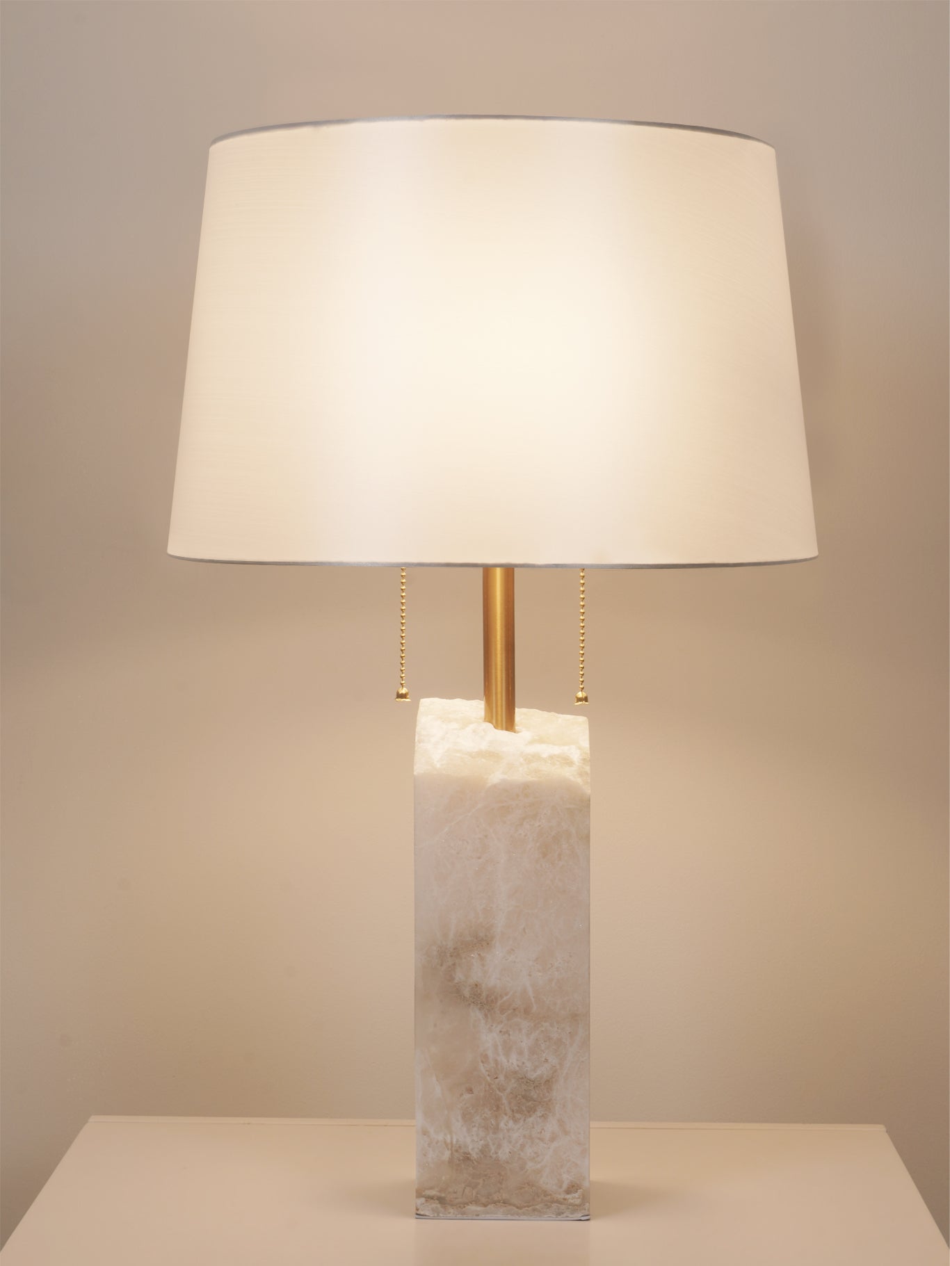 Raw Alabaster Accent Lamp Table Lamp