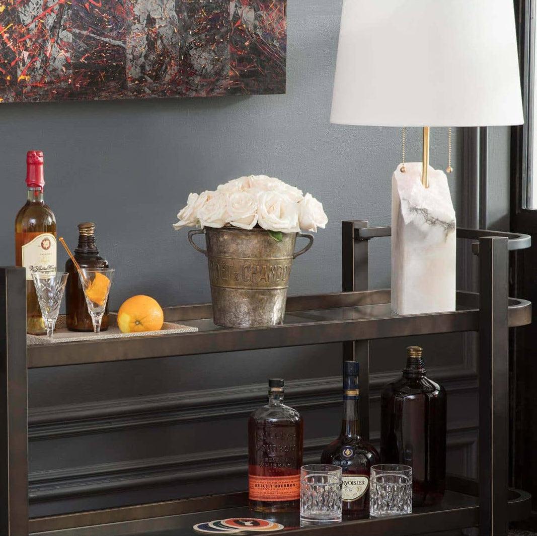 Raw Alabaster Accent Lamp Table Lamp