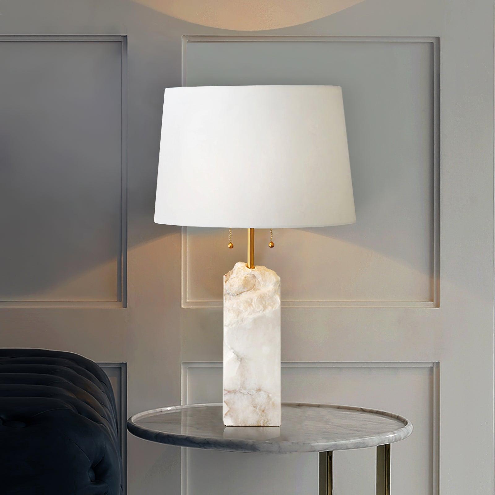 Raw Alabaster Accent Lamp Table Lamp