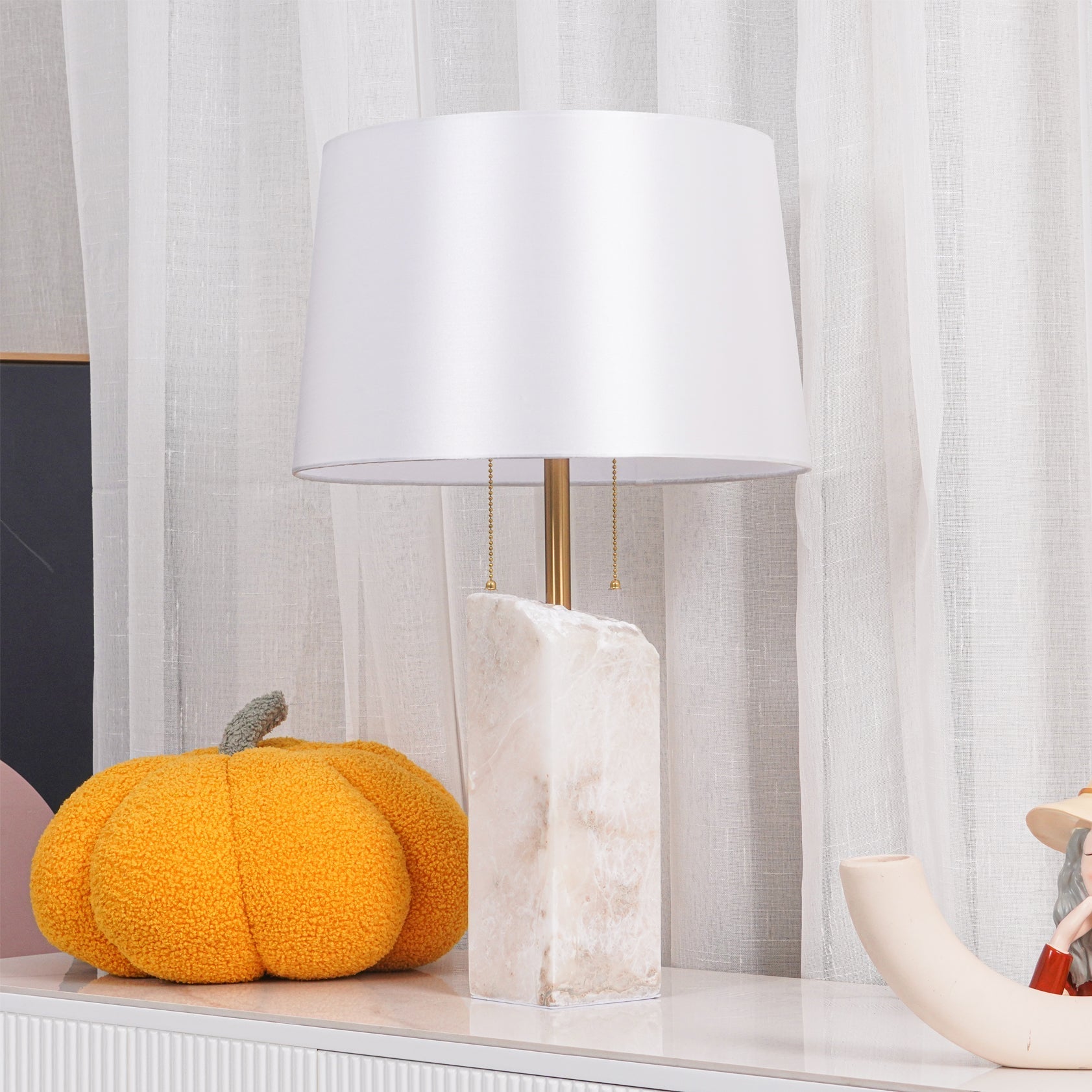 Raw Alabaster Accent Lamp Table Lamp