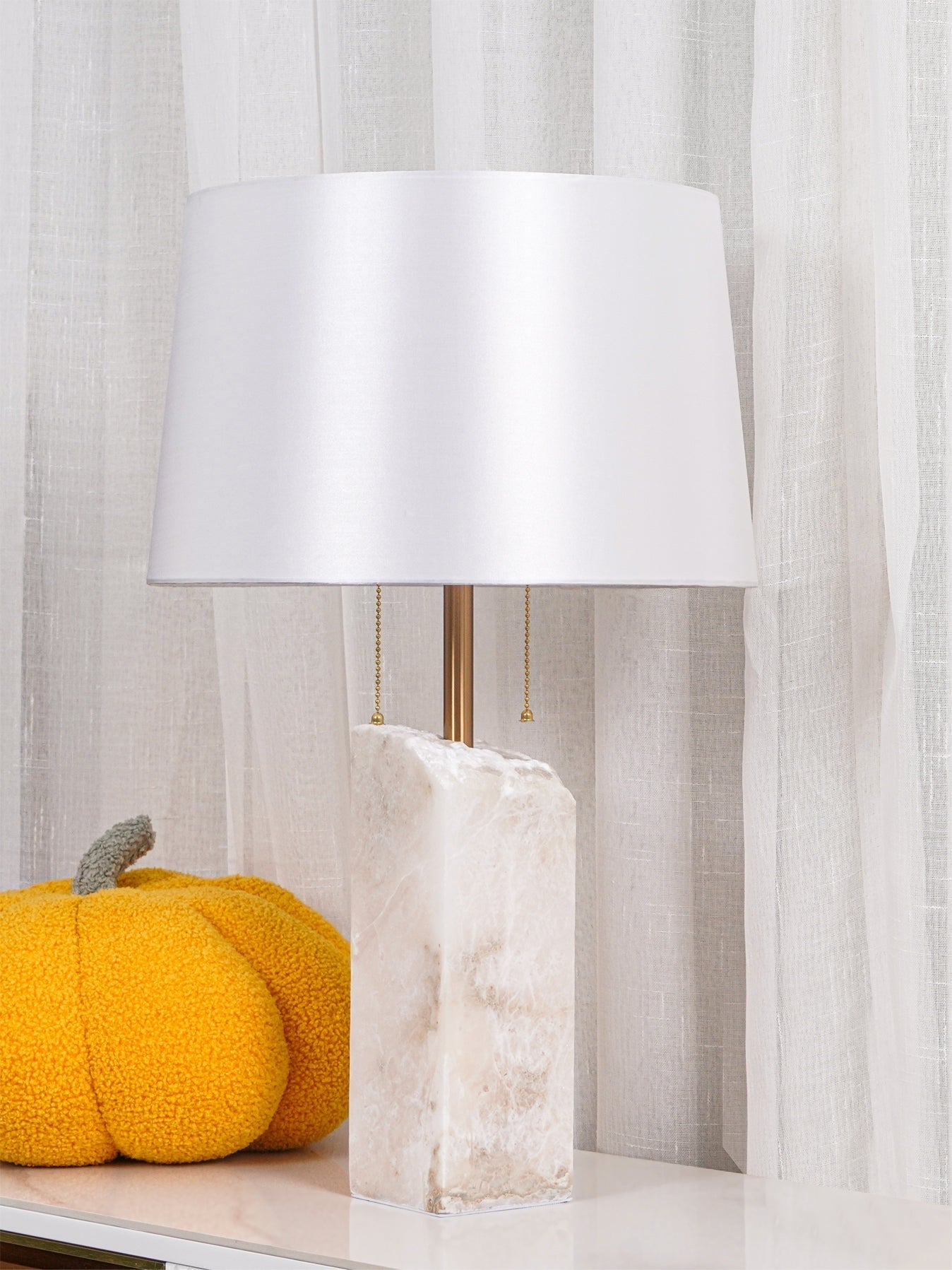 Raw Alabaster Accent Lamp Table Lamp