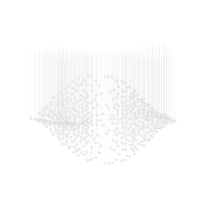Raw Crystal Customizable Chandelier