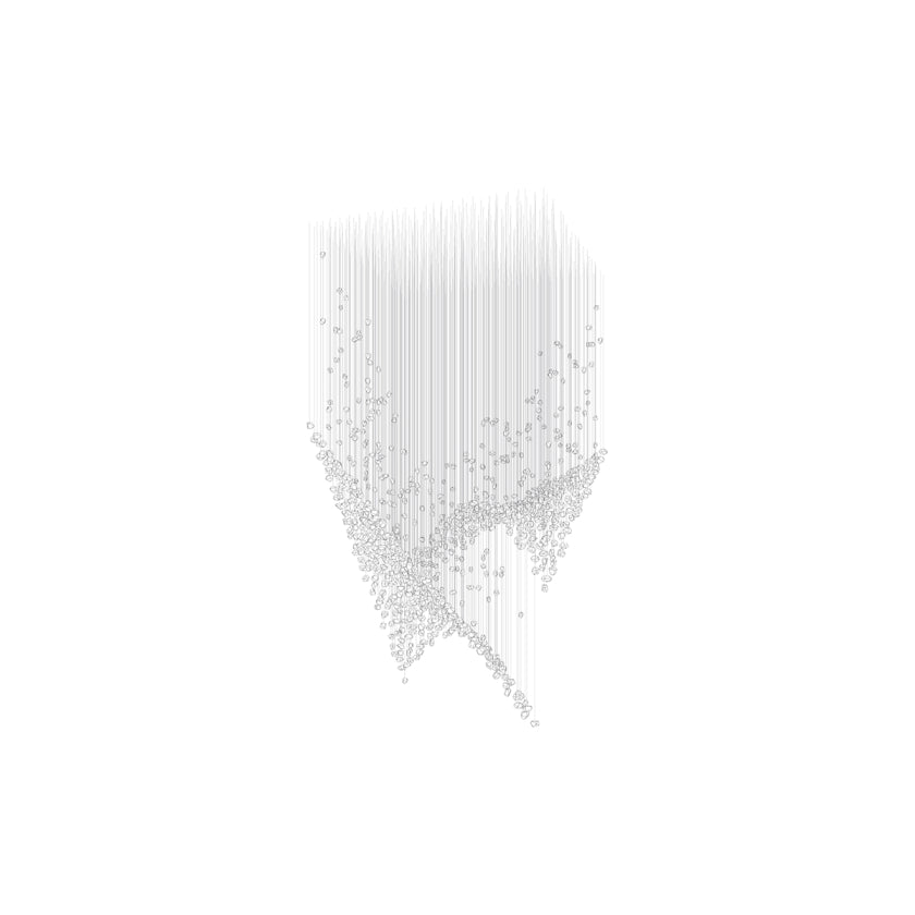 Raw Crystal Customizable Chandelier