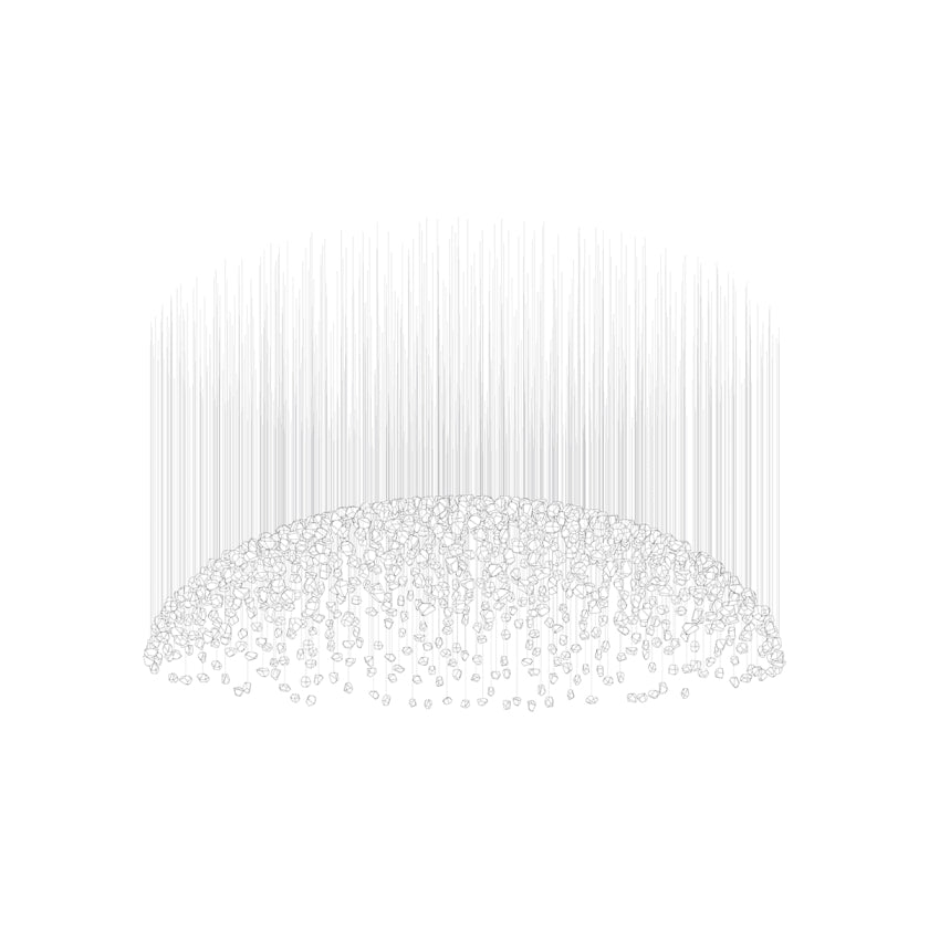 Raw Crystal Customizable Chandelier