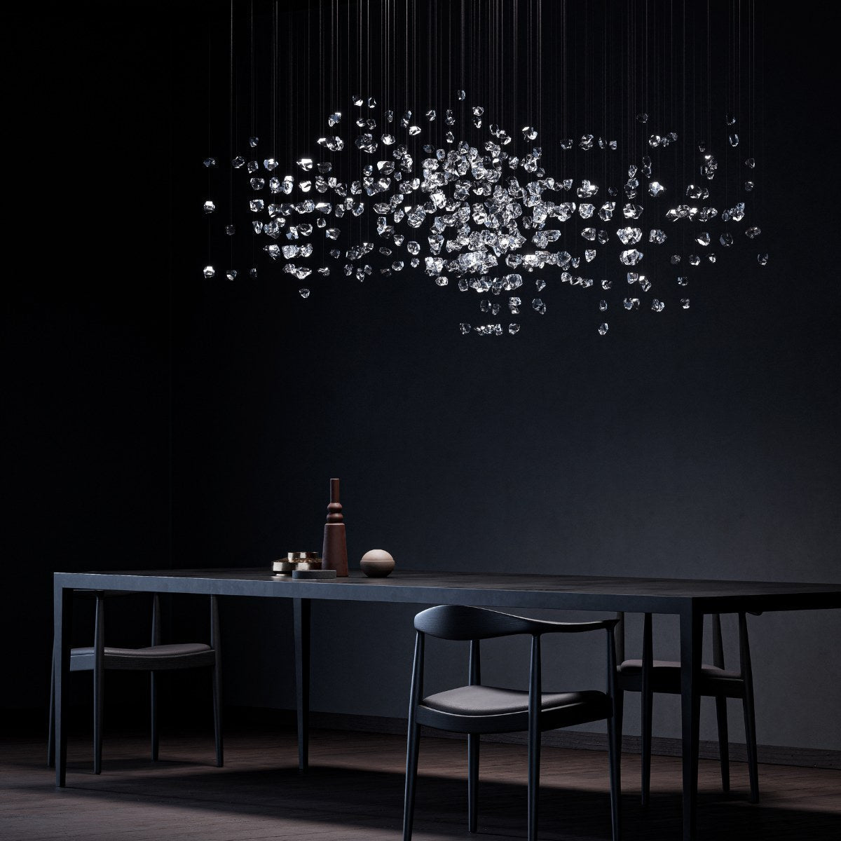 Raw Crystal Customizable Chandelier