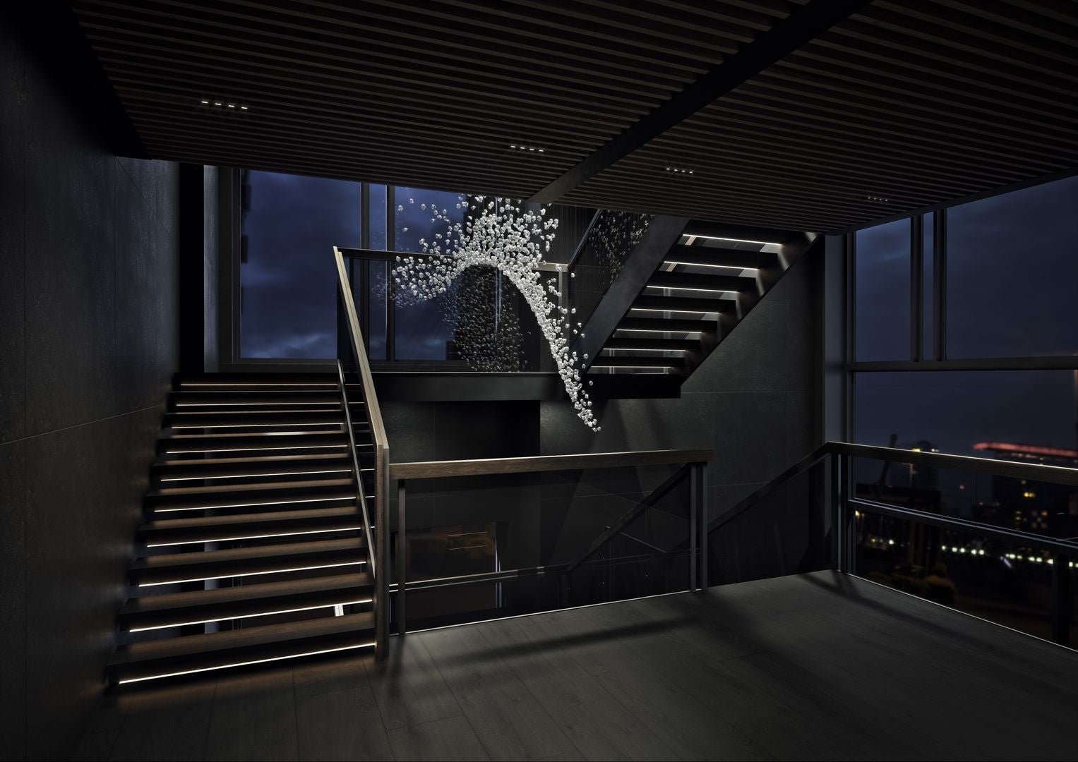 Raw Crystal Customizable Chandelier
