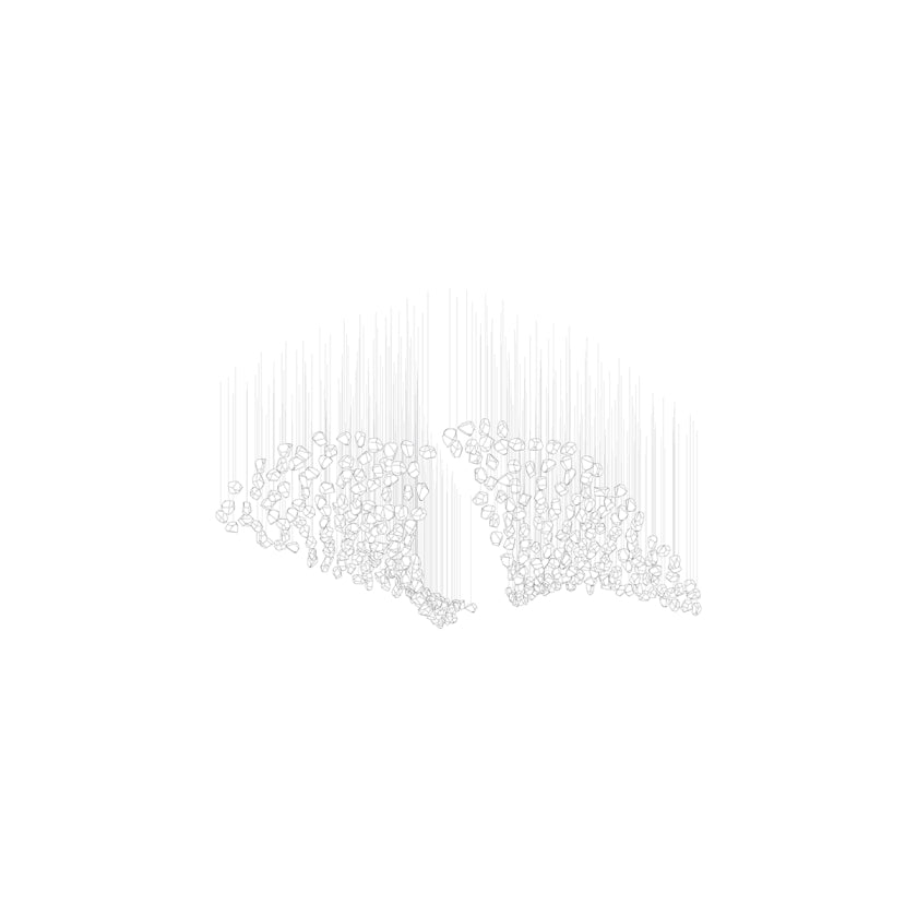 Raw Crystal Customizable Chandelier
