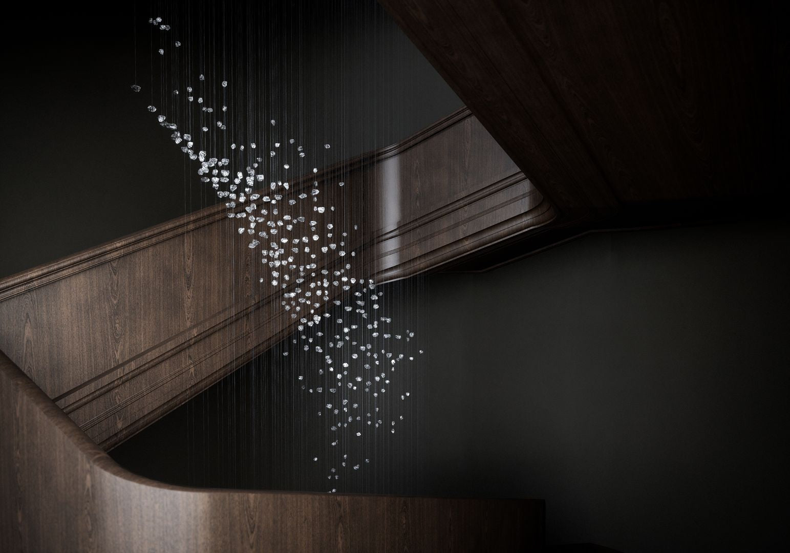 Raw Crystal Customizable Chandelier