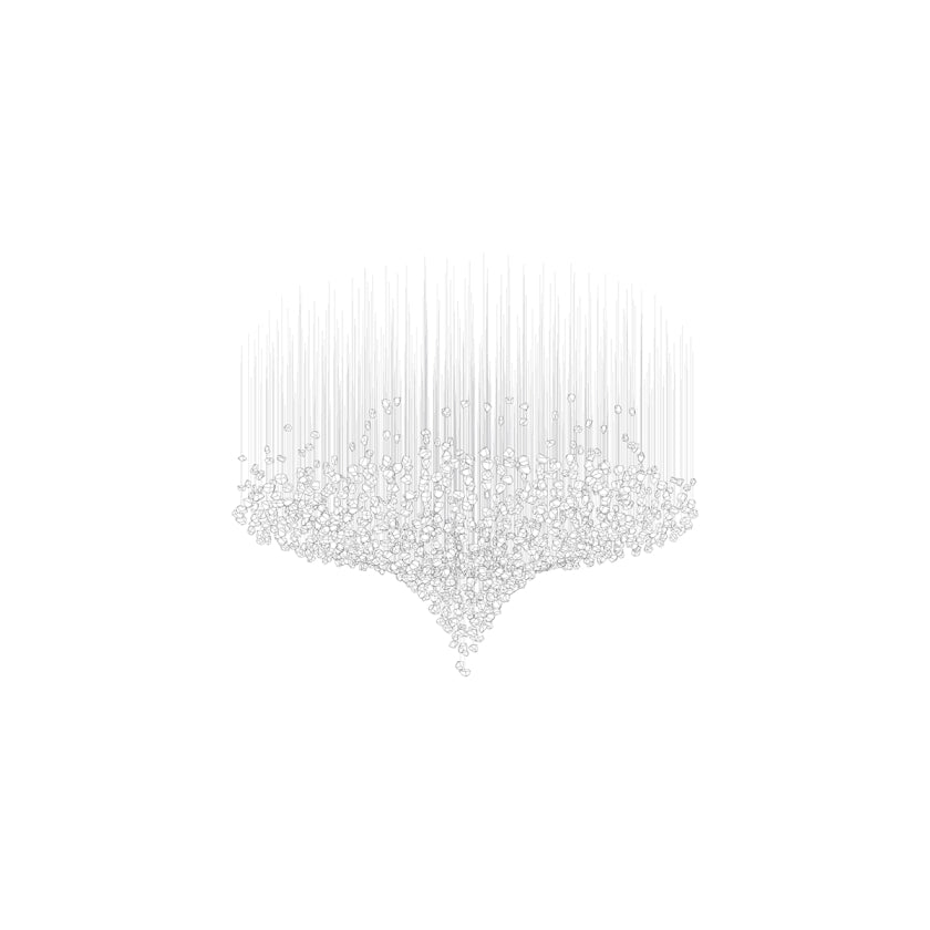 Raw Crystal Customizable Chandelier