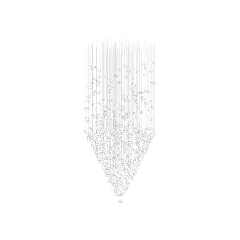 Raw Crystal Customizable Chandelier