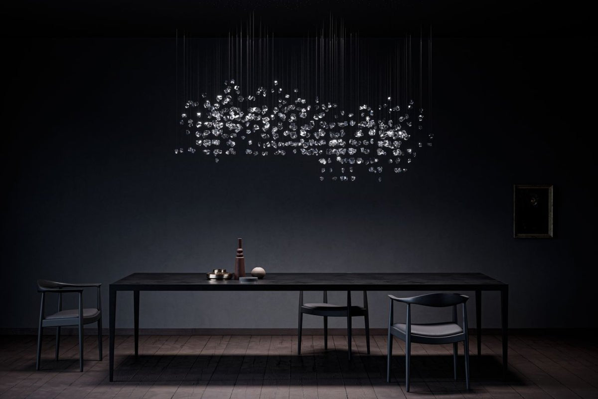 Raw Crystal Customizable Chandelier