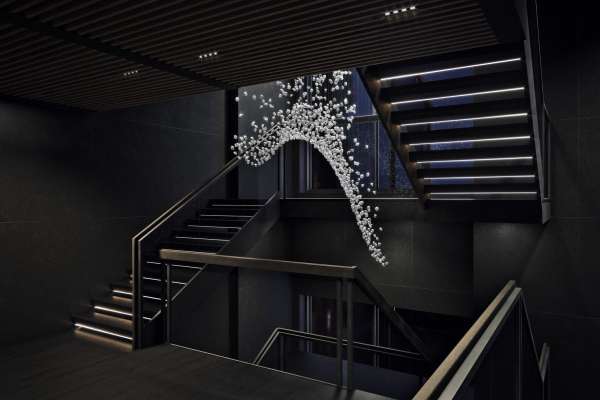 Raw Crystal Customizable Chandelier