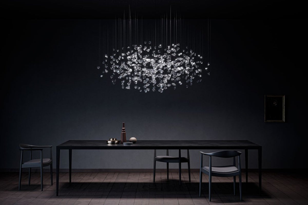 Raw Crystal Customizable Chandelier