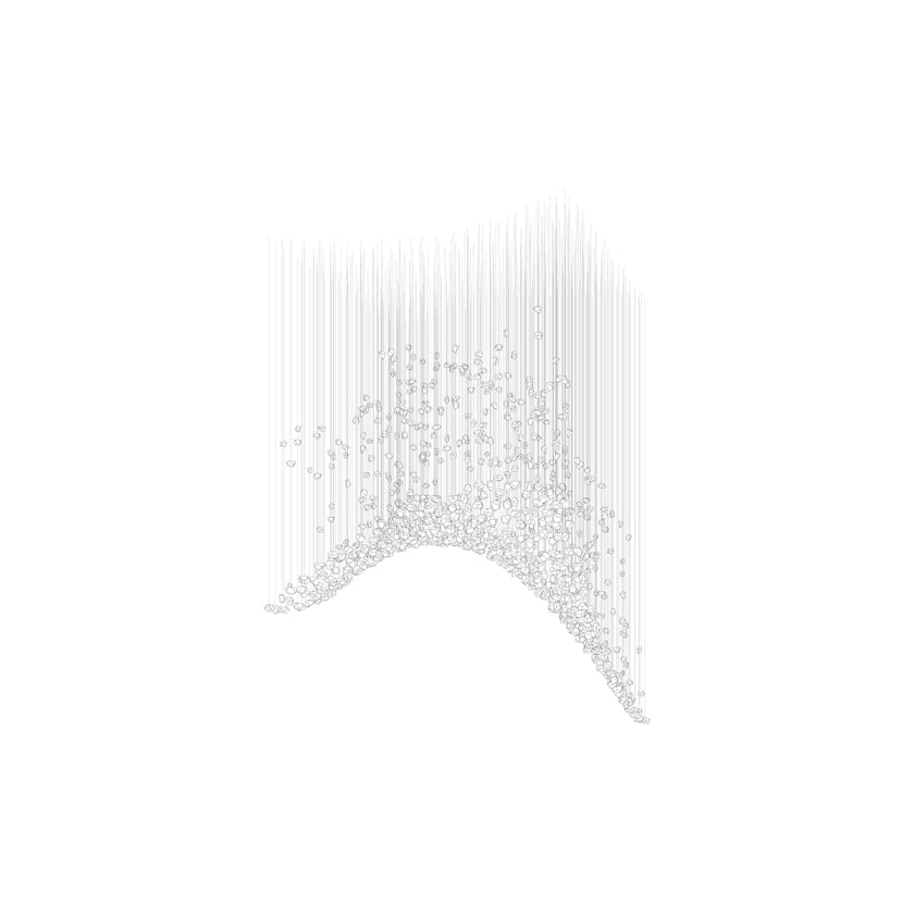Raw Crystal Customizable Chandelier