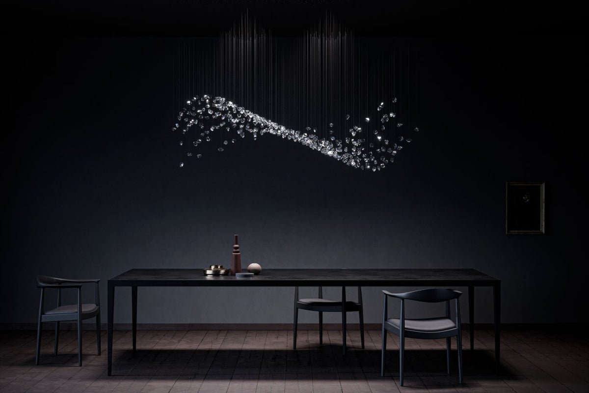 Raw Crystal Customizable Chandelier