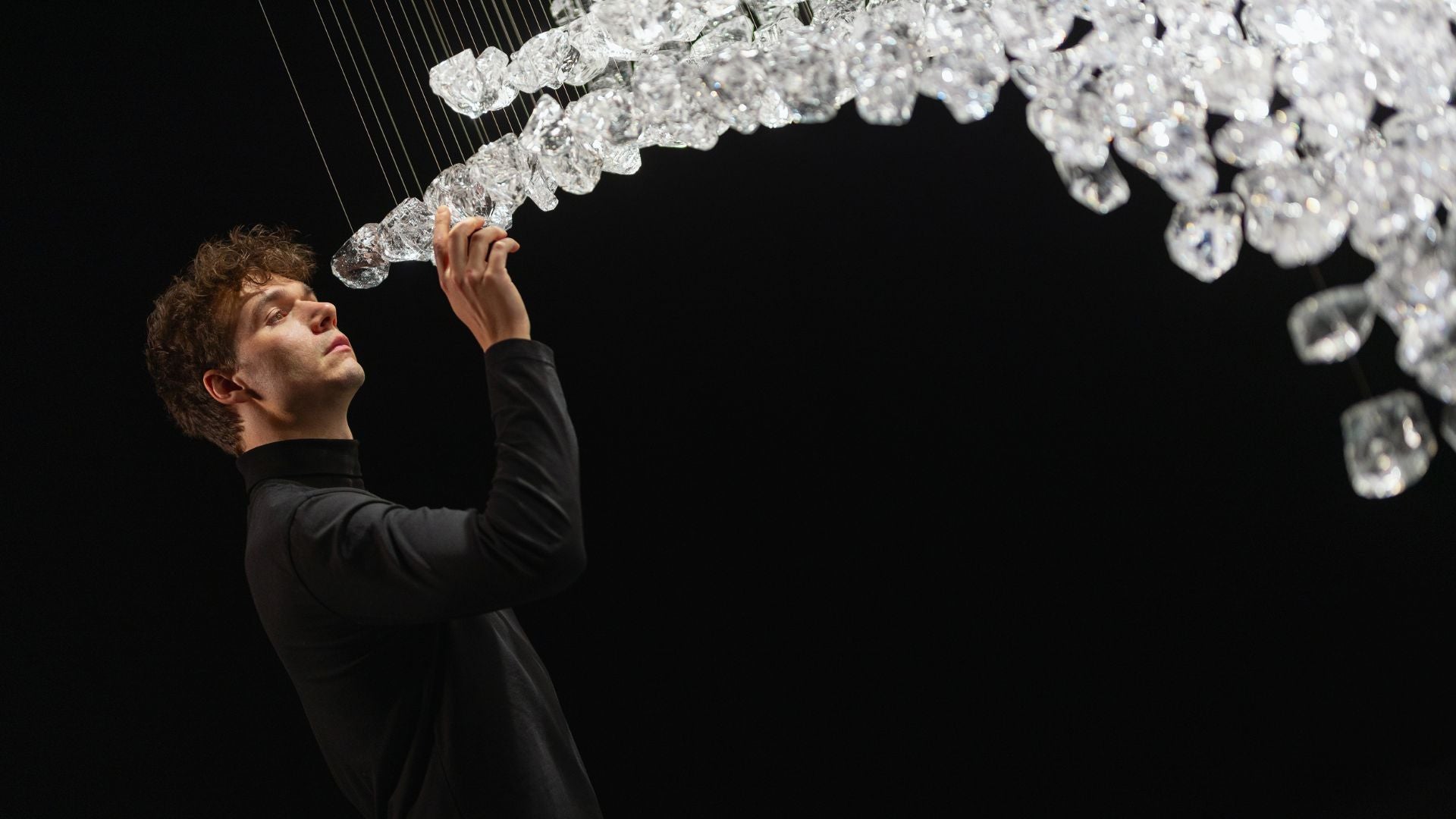 Raw Crystal Customizable Chandelier