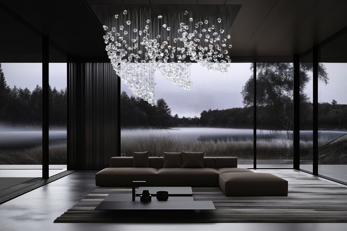 Raw Crystal Customizable Chandelier