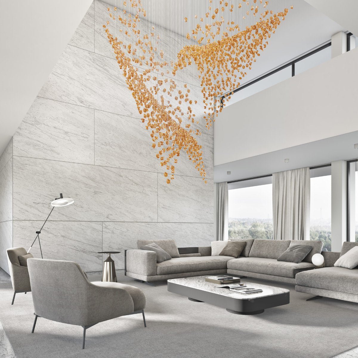 Raw Crystal Customizable Chandelier
