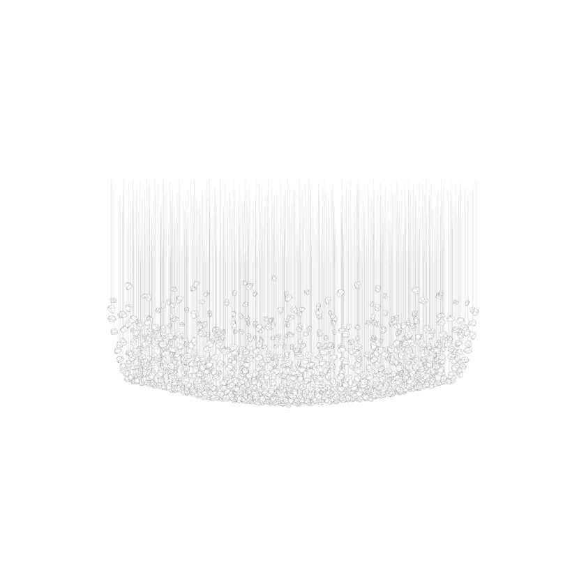 Raw Crystal Customizable Chandelier