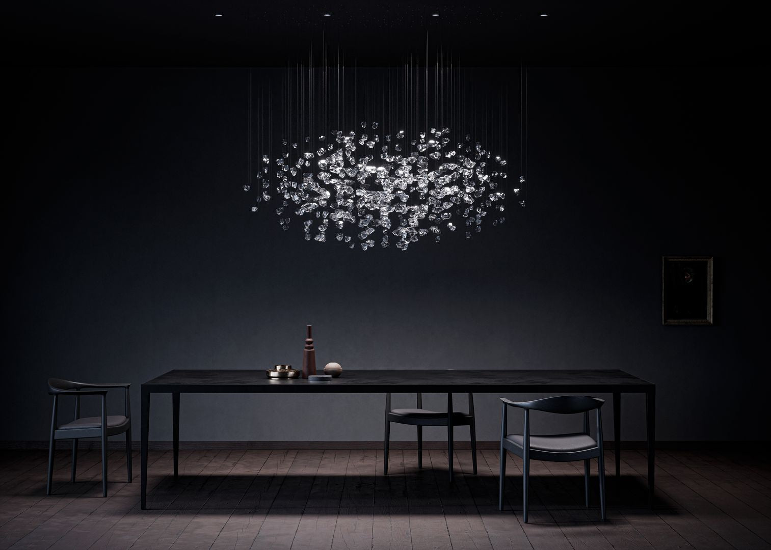 Raw Crystal Customizable Chandelier