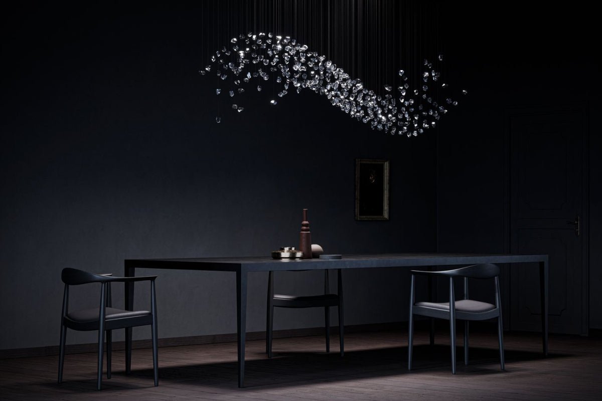 Raw Crystal Customizable Chandelier