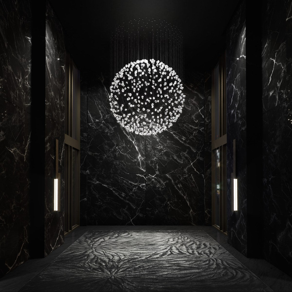 Raw Crystal Customizable Chandelier