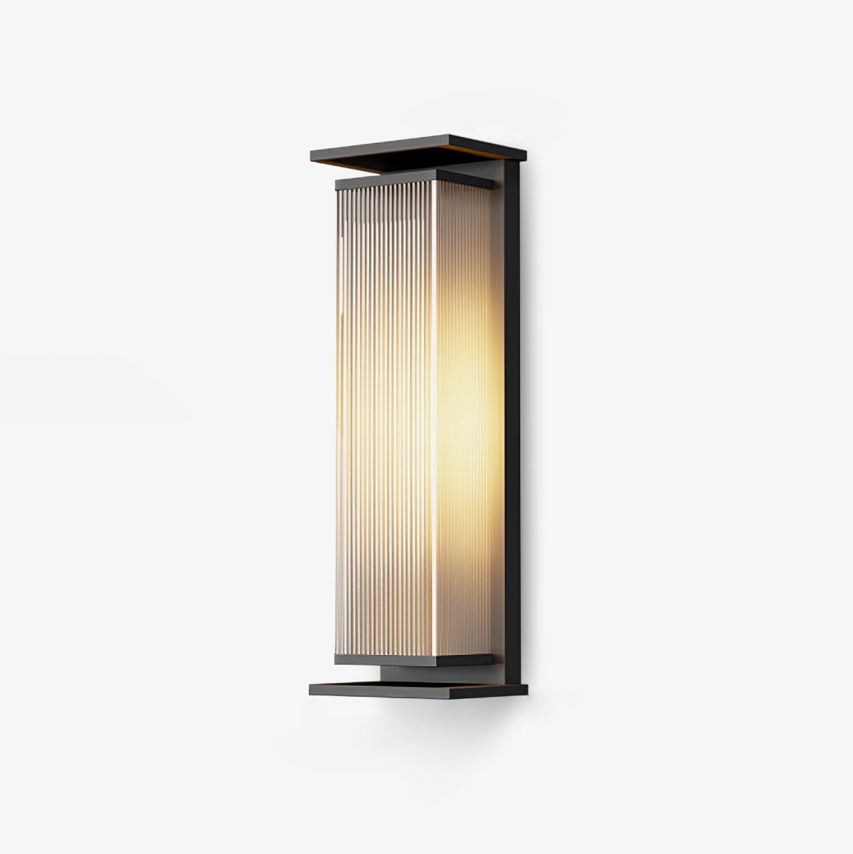 Box Box Solar Exterior Wall Light, Outdoor Wall Light, Stainless steel, L 6.3″ x W 4.7″ x H 13.8″ Set