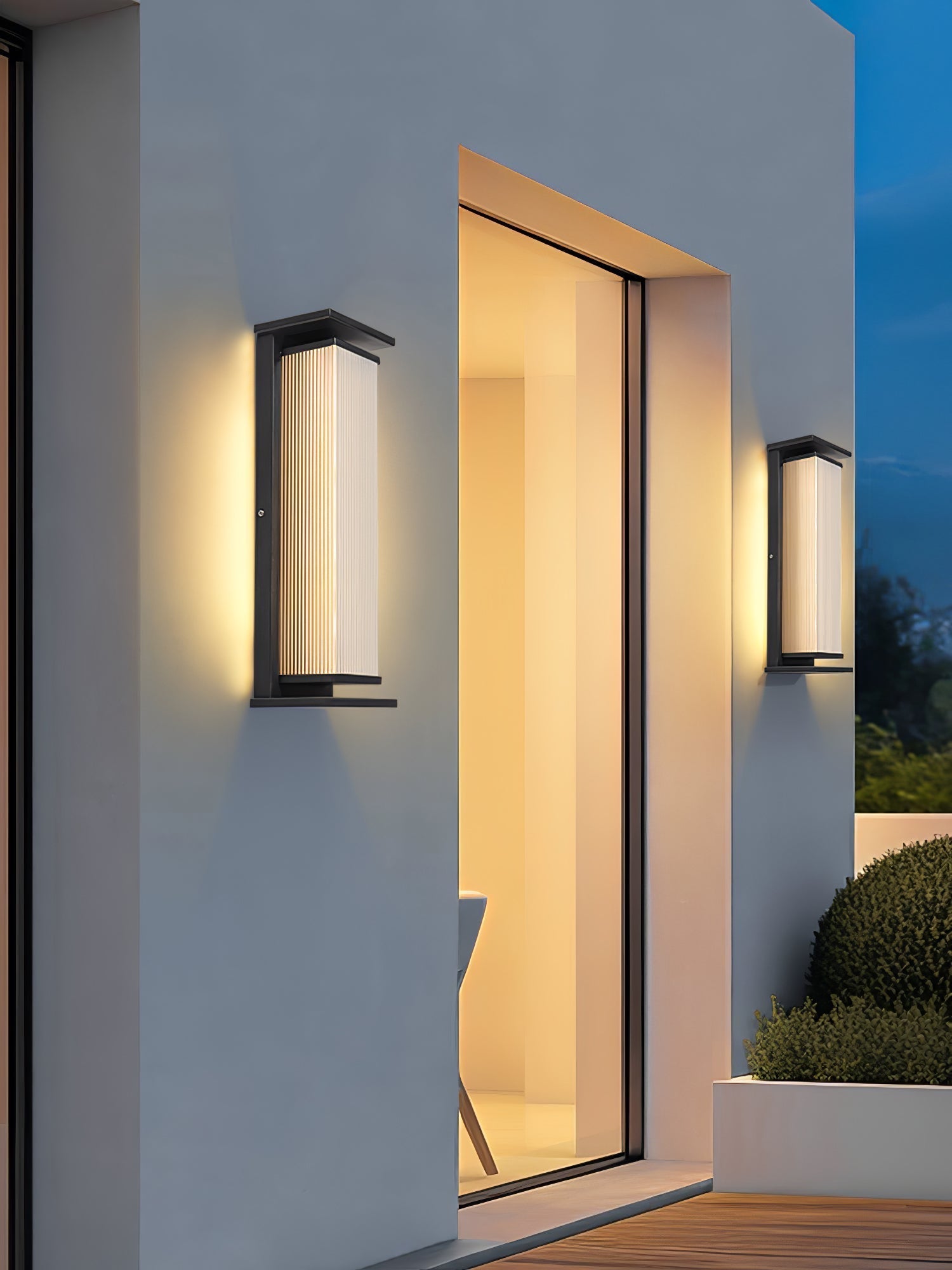 Rectangular Box Solar Outdoor Wall Lamp detail view 10