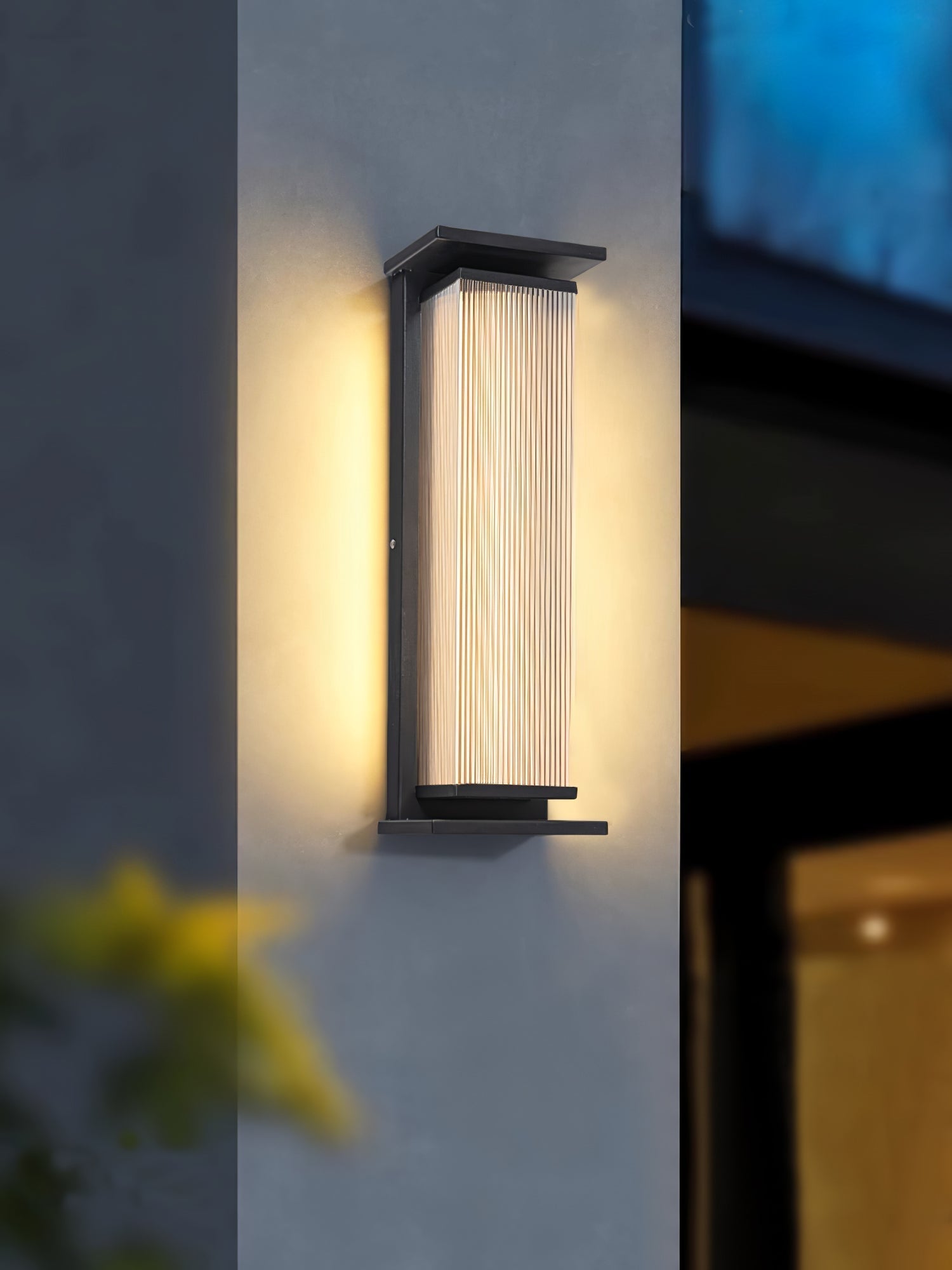Rectangular Box Solar Outdoor Wall Lamp detail view 14
