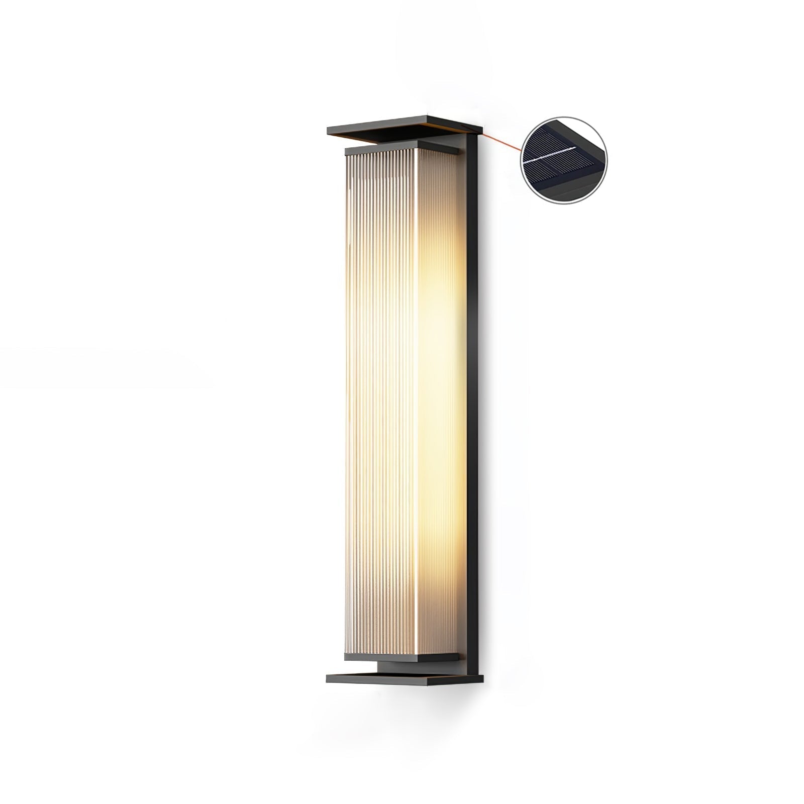 Rectangular Box Solar Outdoor Wall Lamp detail view 25