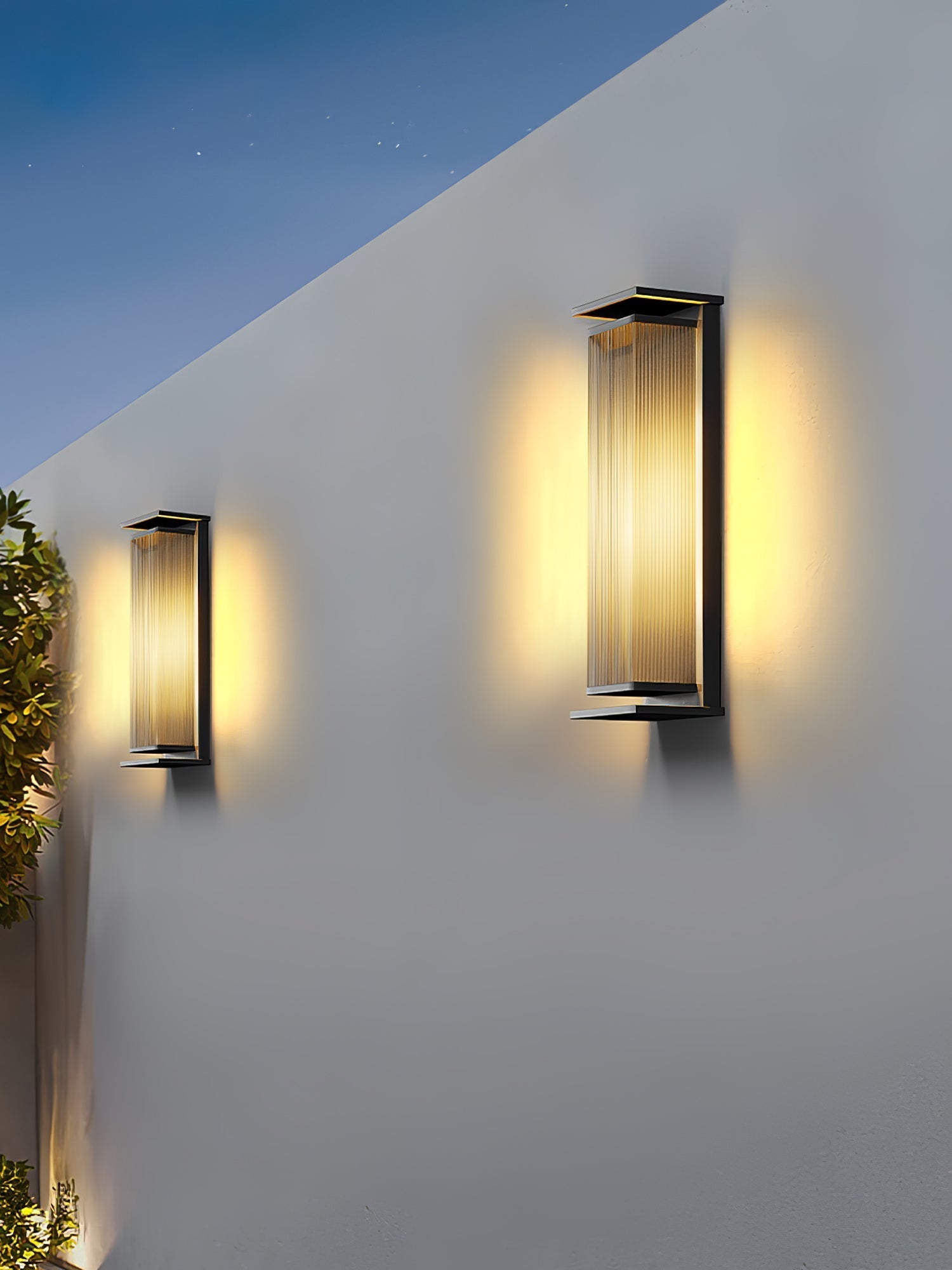 Rectangular Box Solar Outdoor Wall Lamp detail view 7
