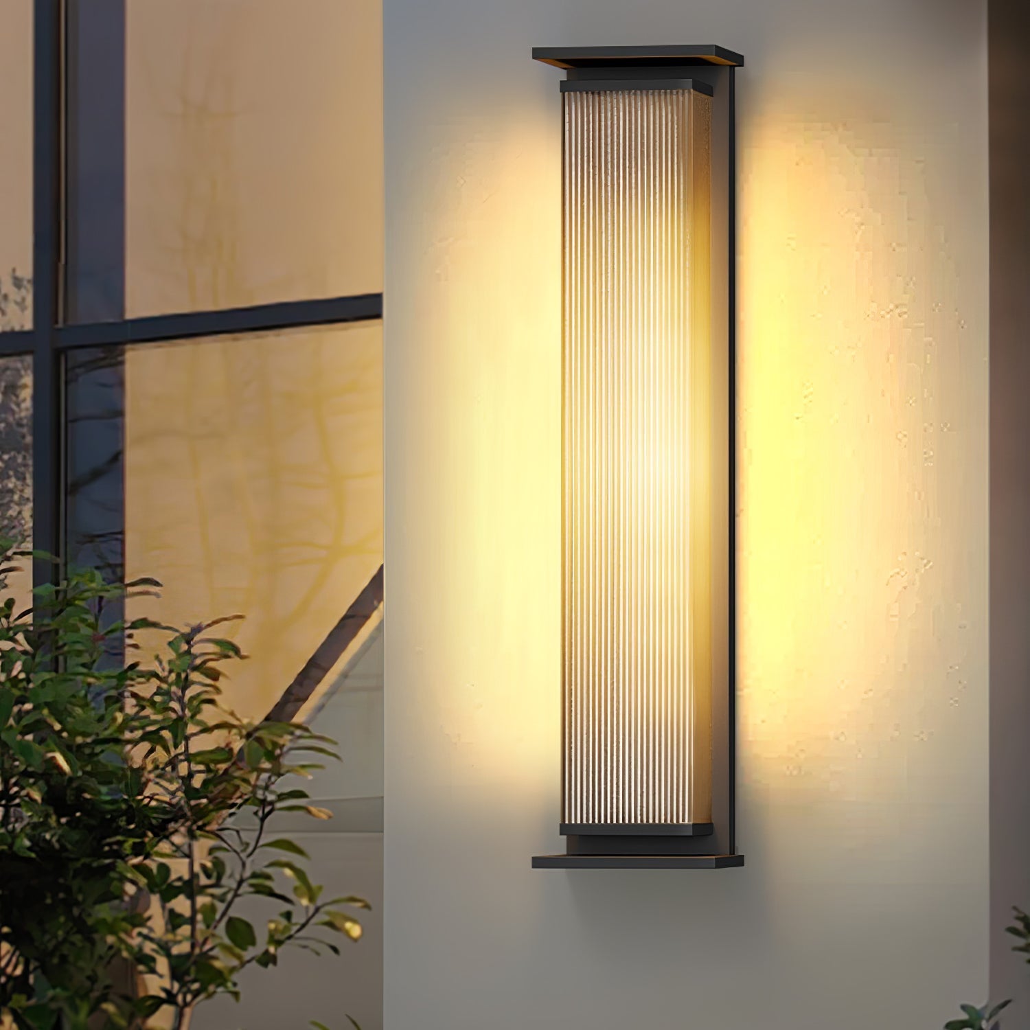 Rectangular Box Solar Outdoor Wall Lamp detail view 8