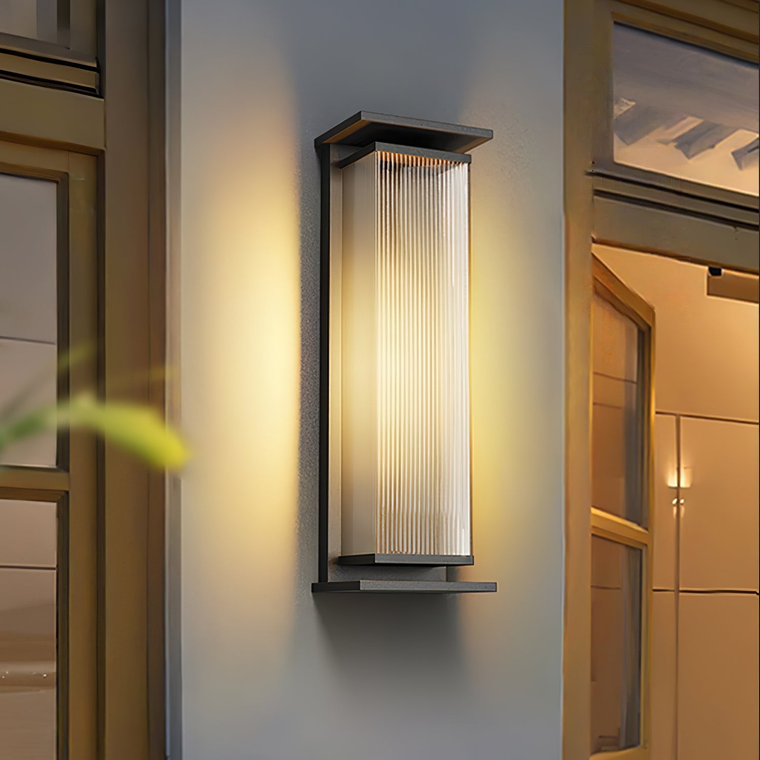 Rectangular Box Solar Outdoor Wall Lamp detail view 11