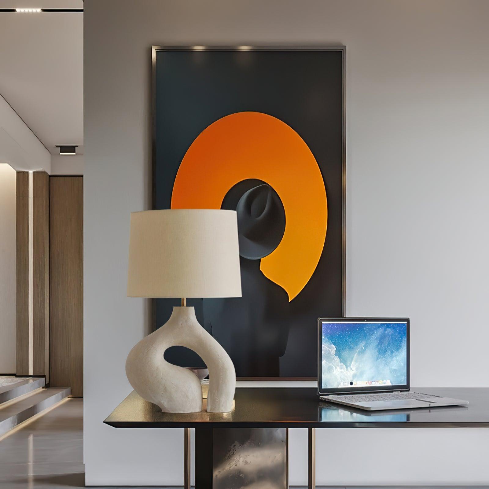 Resin Art Table Lamp 15.7