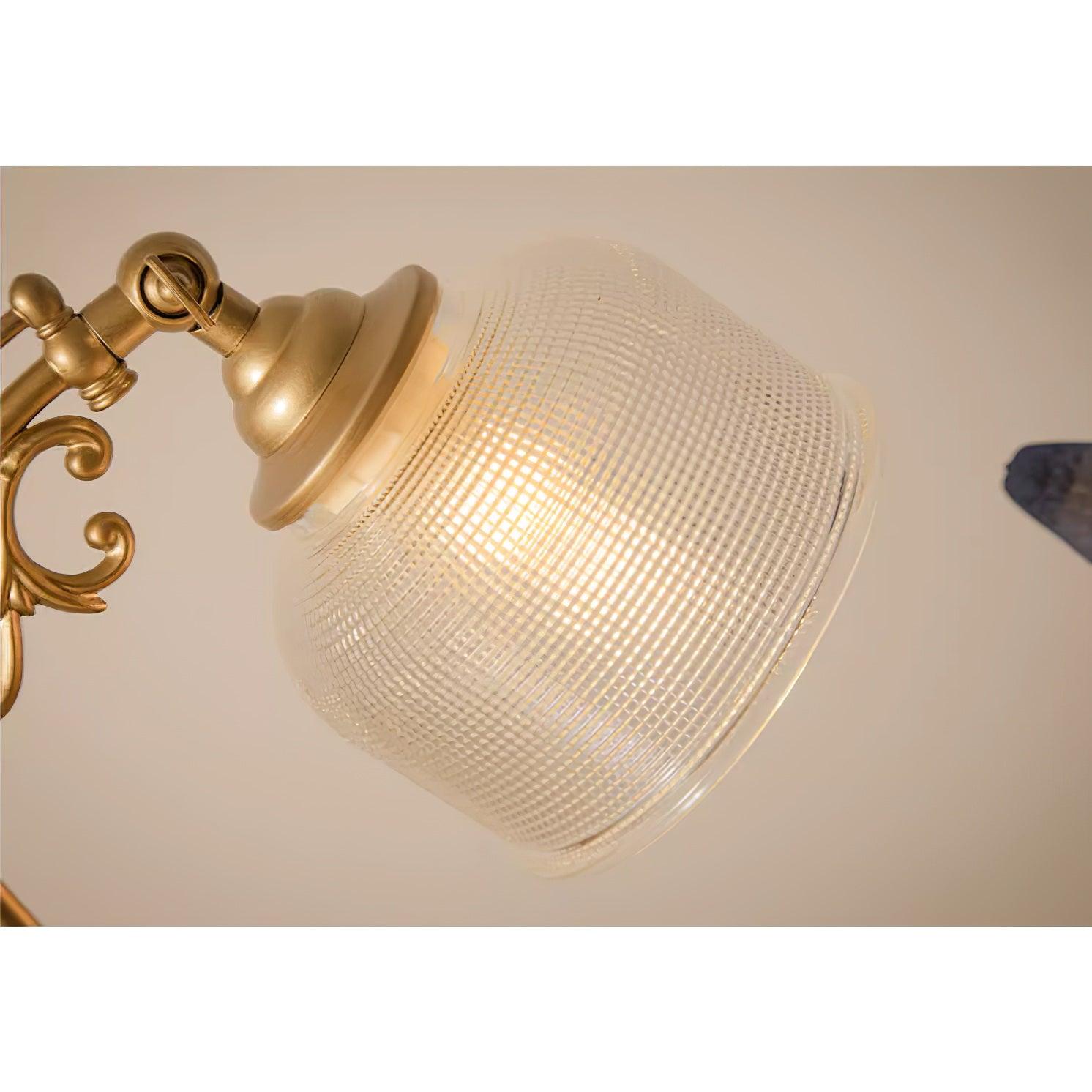 Retro Glass Gooseneck Table Lamp 5.5