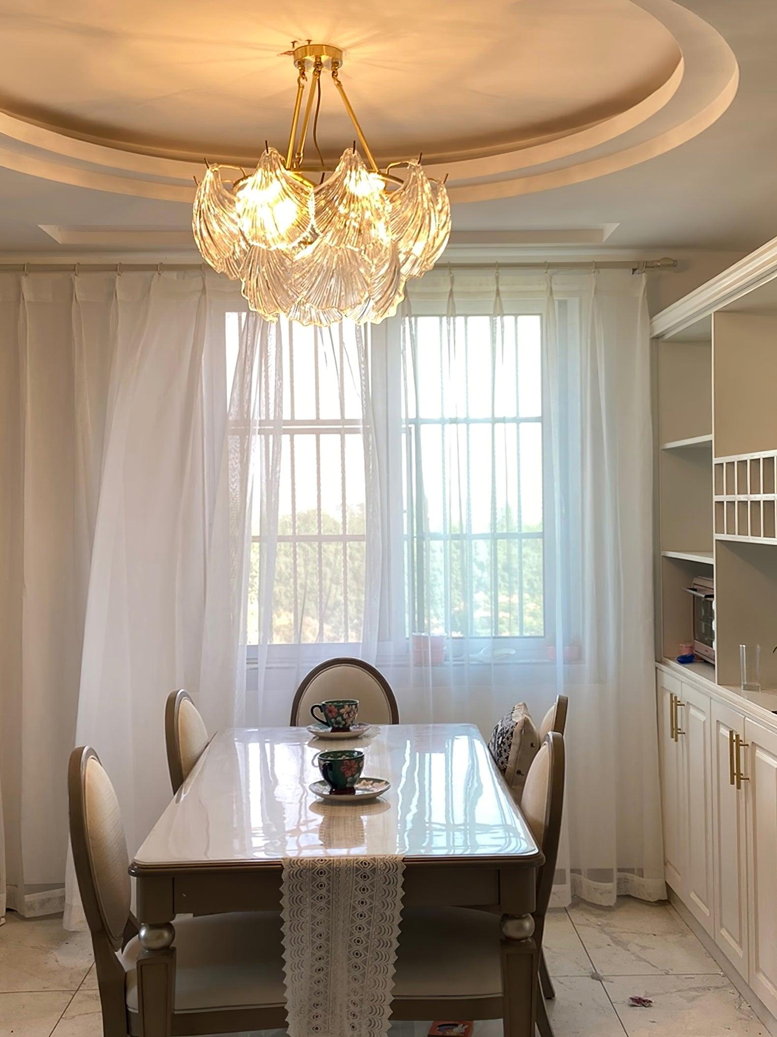 Ribbed Shell Ceiling Fixture Ceiling Light