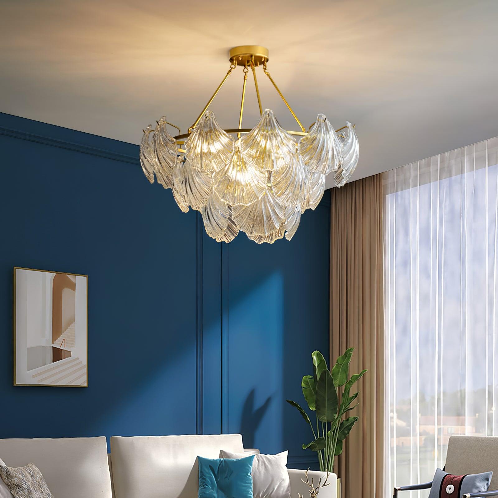Ribbed Shell Ceiling Fixture Ceiling Light