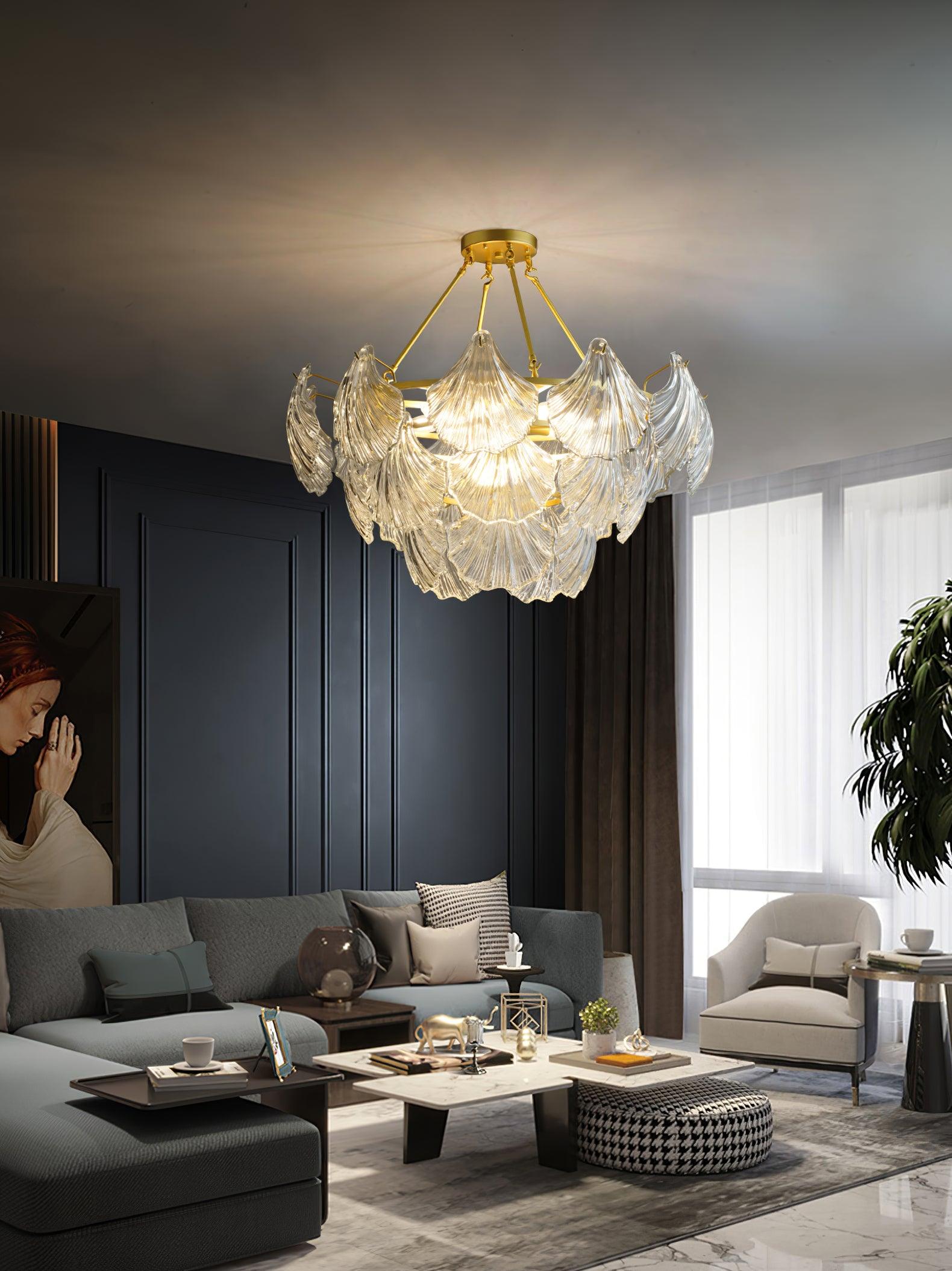 Ribbed Shell Ceiling Fixture Ceiling Light