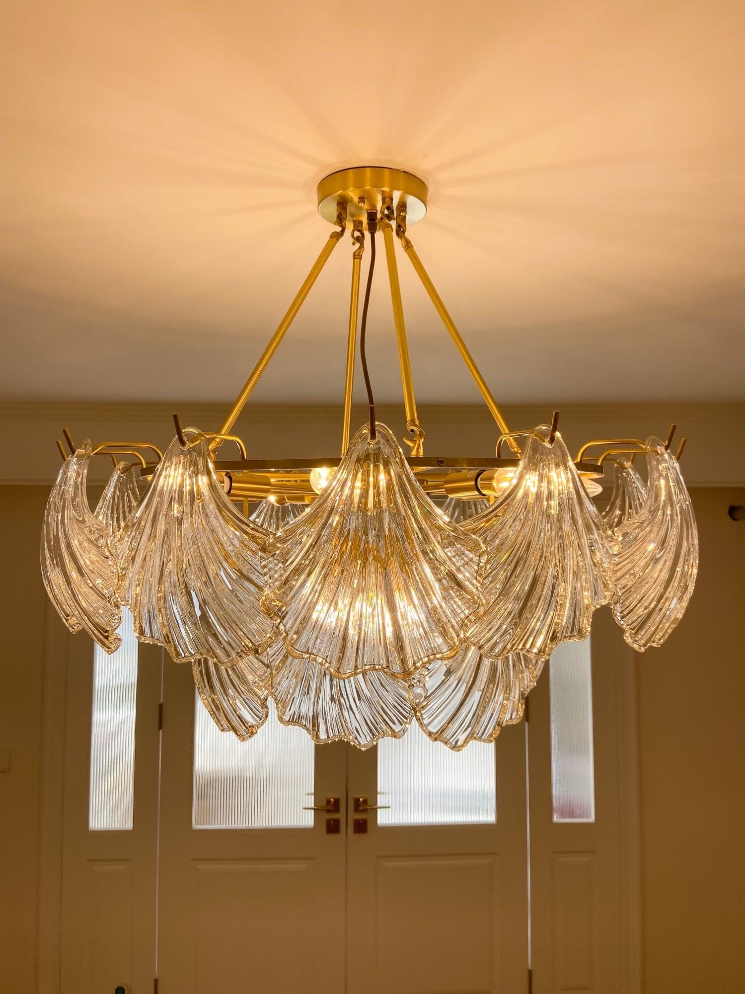 Ribbed Shell Ceiling Fixture Ceiling Light